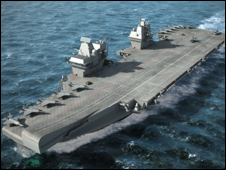 An aircraft carrier